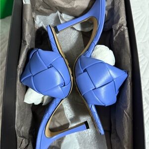 Women's Blue Heeled Sandals